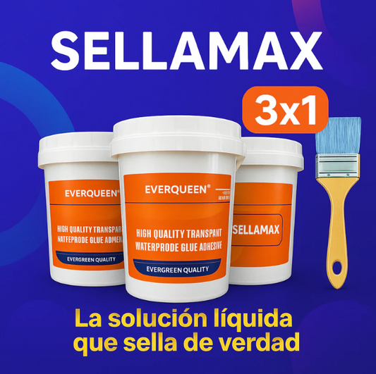 3x1 SELLAMAX® | Sellador Transparente Impermeable (3x300gr)